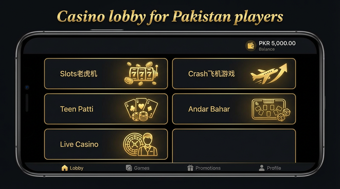 Lobby view of y888 for Pakistan users - 4